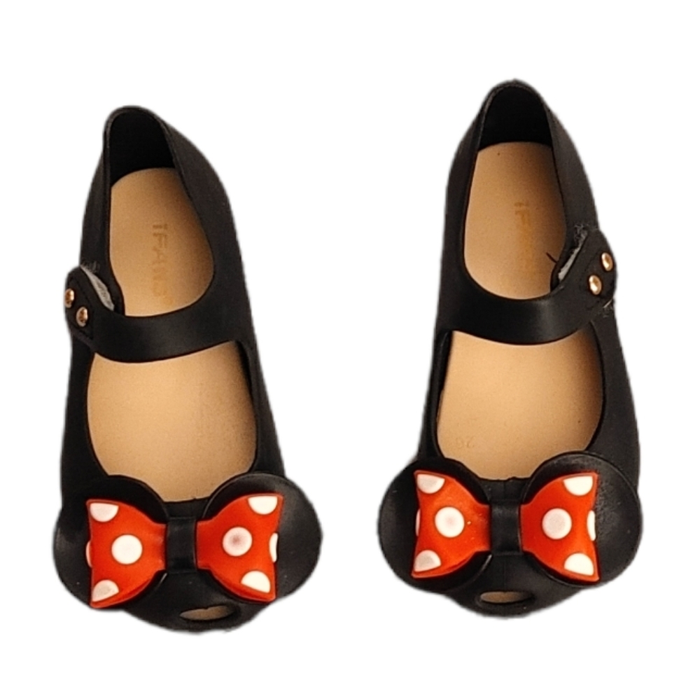 Toddler Girls' Size 8 Disney Minnie Mouse Mary Jane Velcroe Ballet Flats
